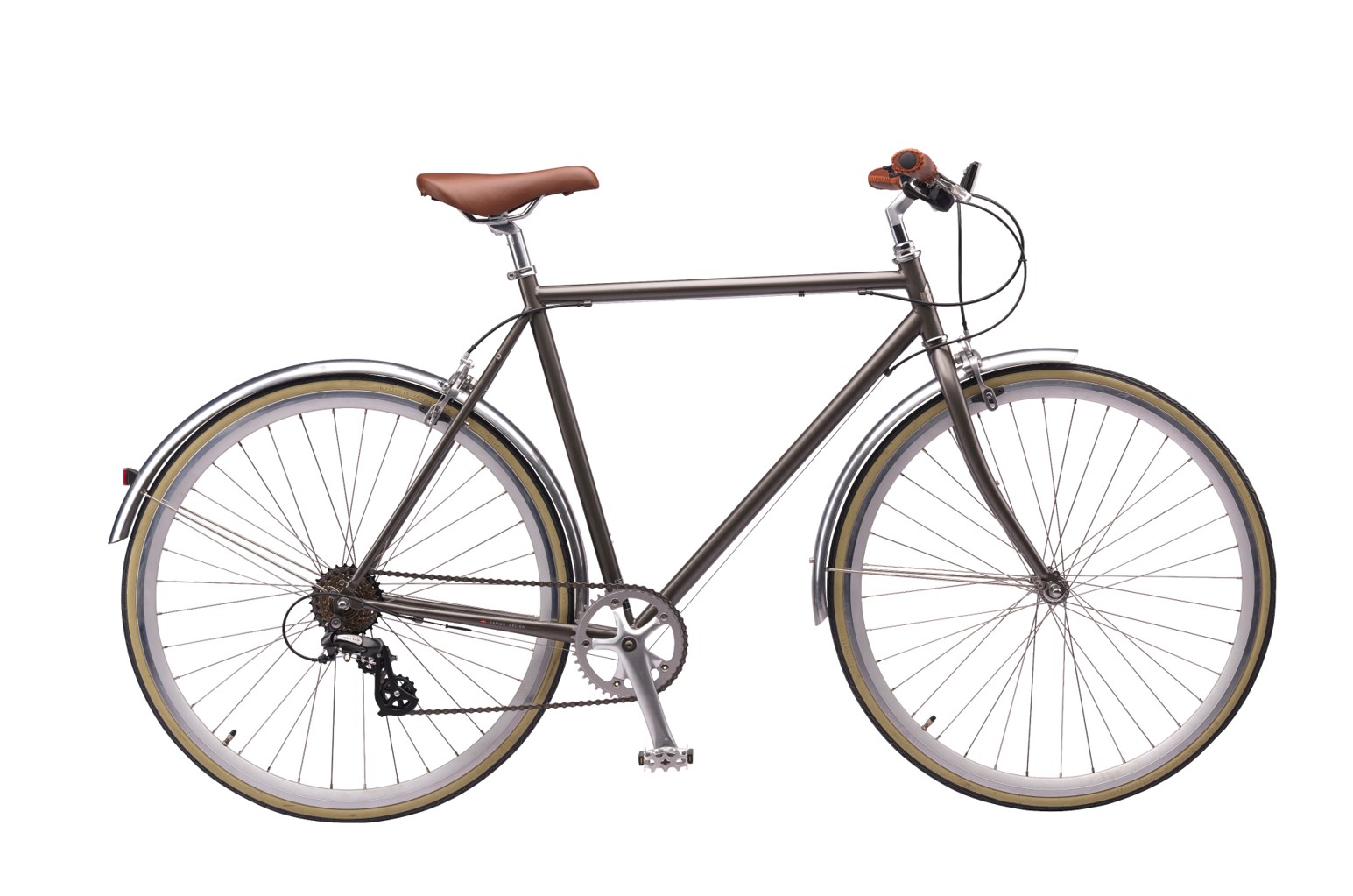 Messingfarvet Mustang herrecykel 