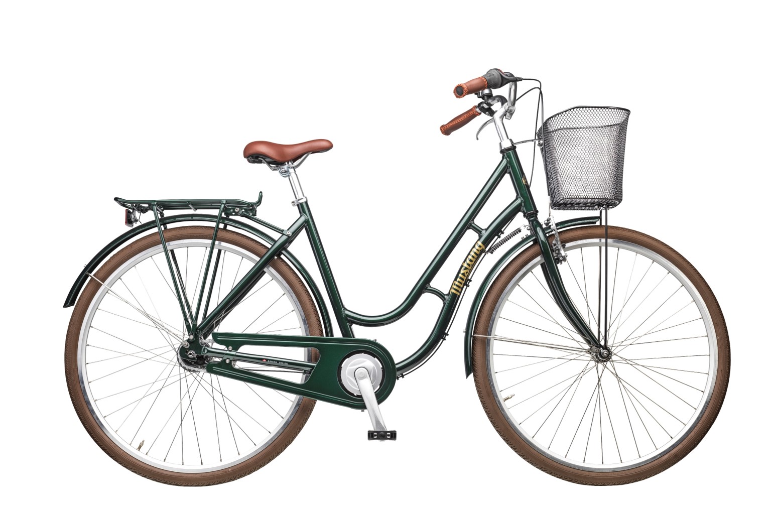 Mørkegrøn damecykel Mustang Dagmar