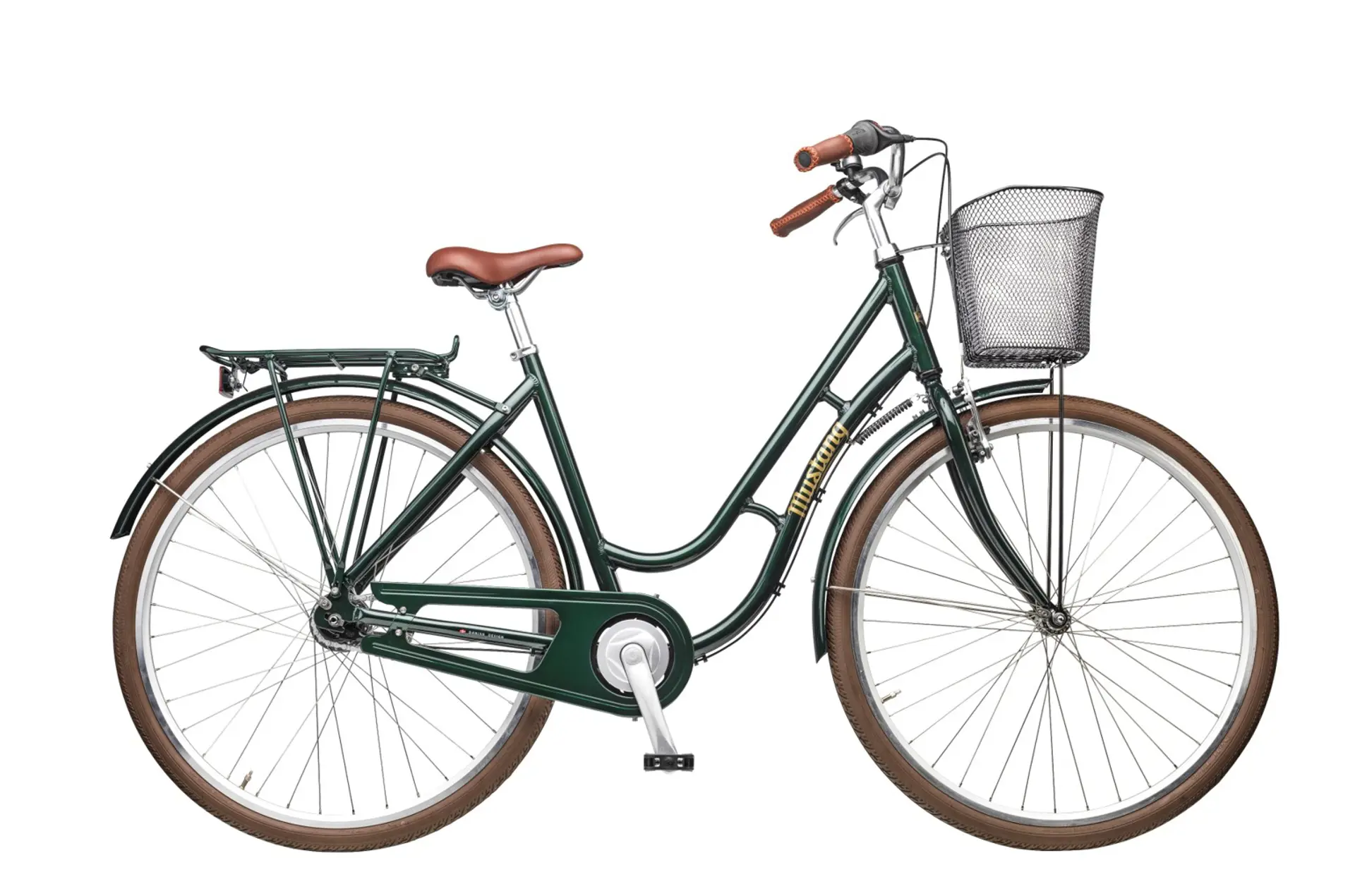 Mørkegrøn damecykel Mustang Dagmar